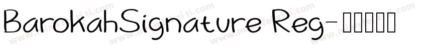 BarokahSignature Reg字体转换
